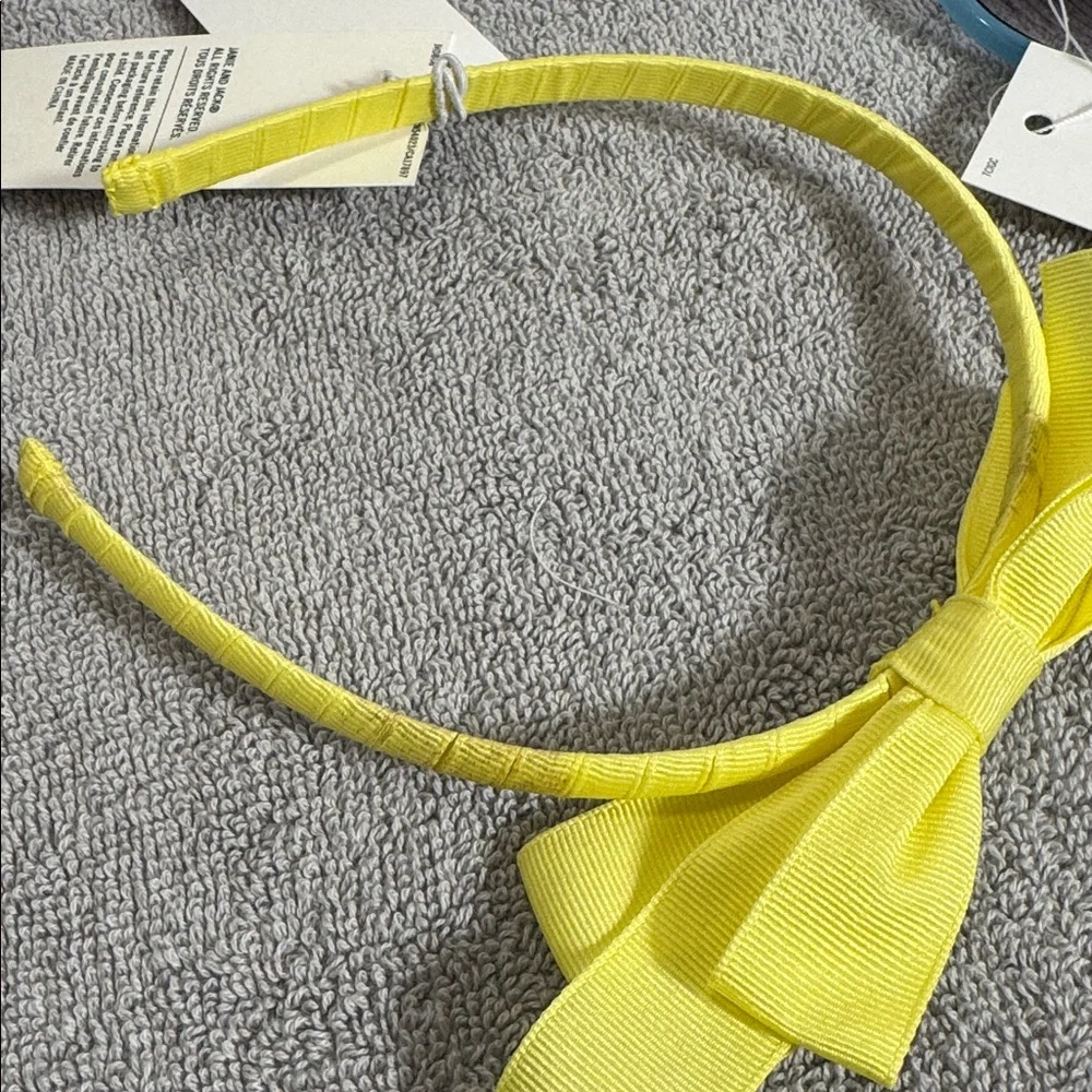 Janie and Jack  NWT Yellow Headband Light Blue Bow Set with Sunglasses 2-4yeara‎